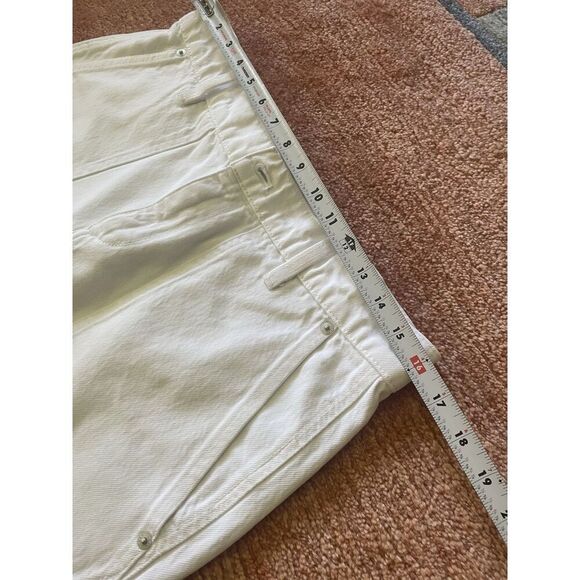 J Crew White High Rise Women’s Utility Pants 29P Cotton Cropped Fit - Picture 5 of 9